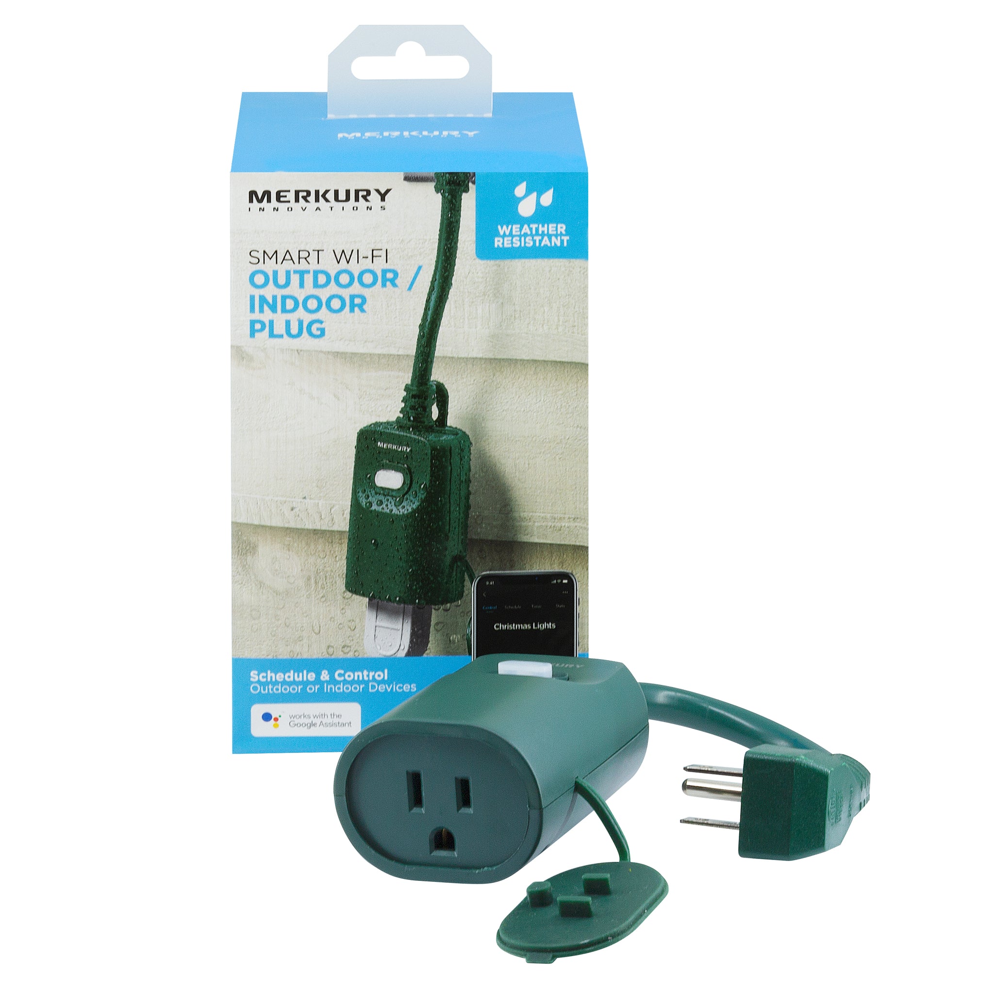 Merkury Innovations Indoor/Outdoor Plug (Green)