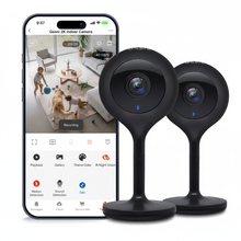 Geeni Look 2K 4MP Indoor Smart Security Camera - Wired (2-Pack)