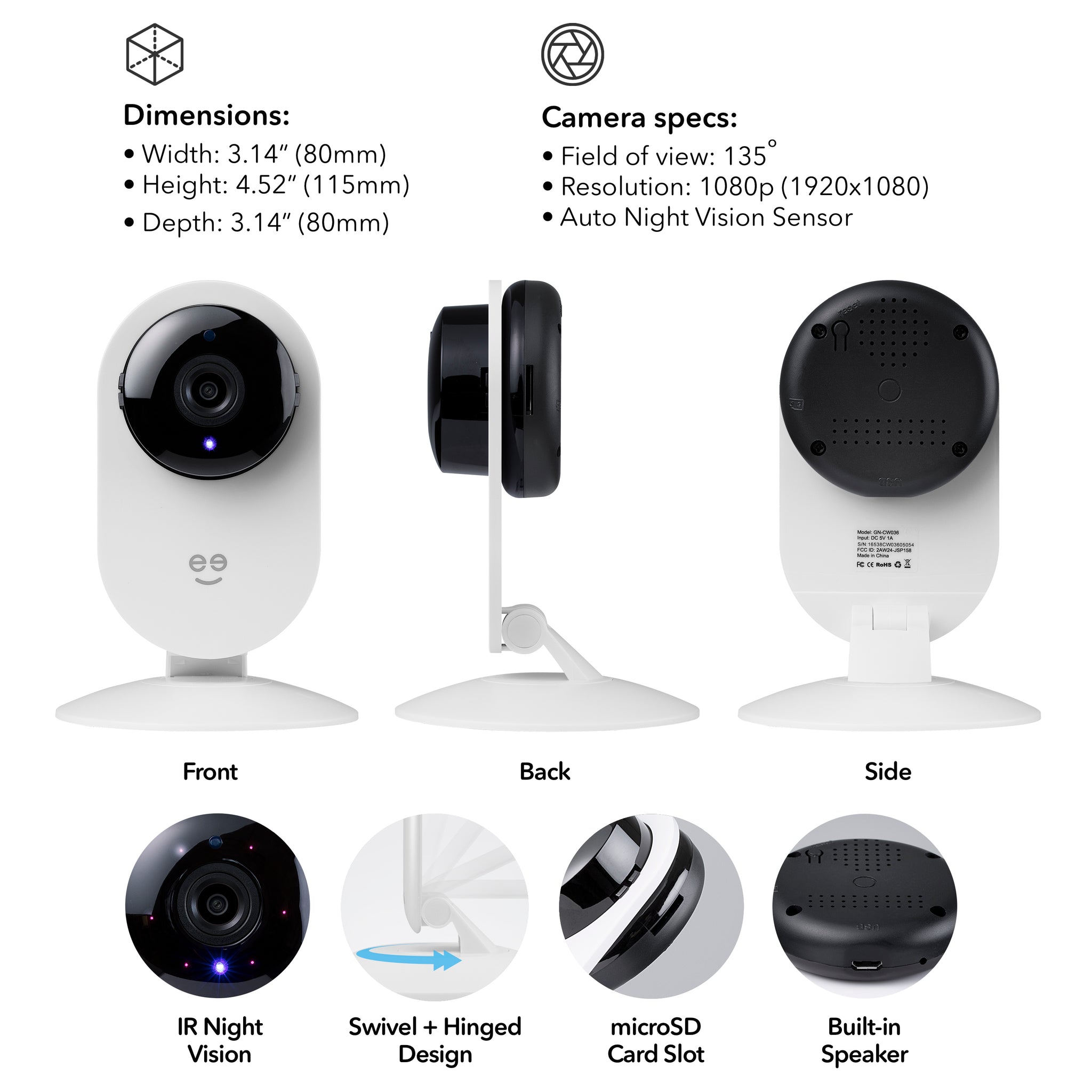 Geeni Glimpse 1080p Camera (2-Pack)