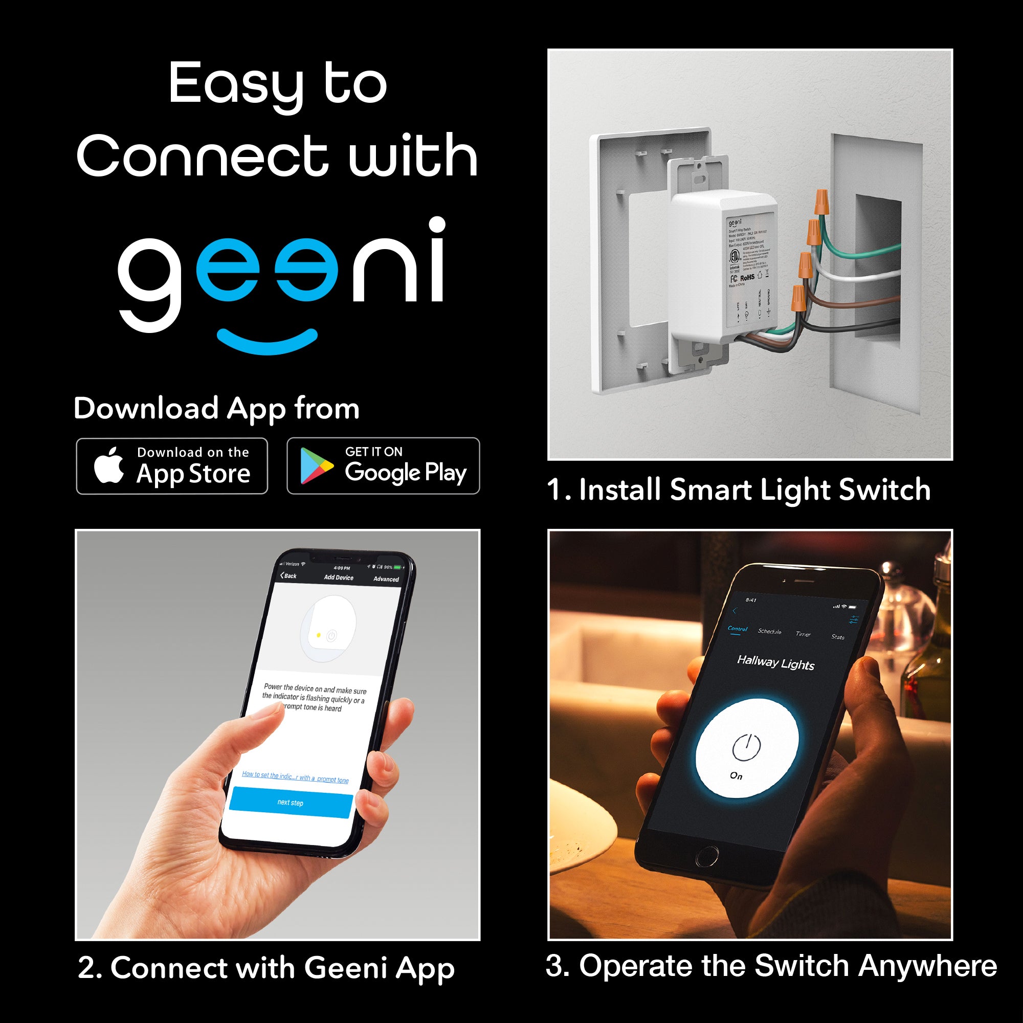 Geeni Tap+Dim Dimmer Switch