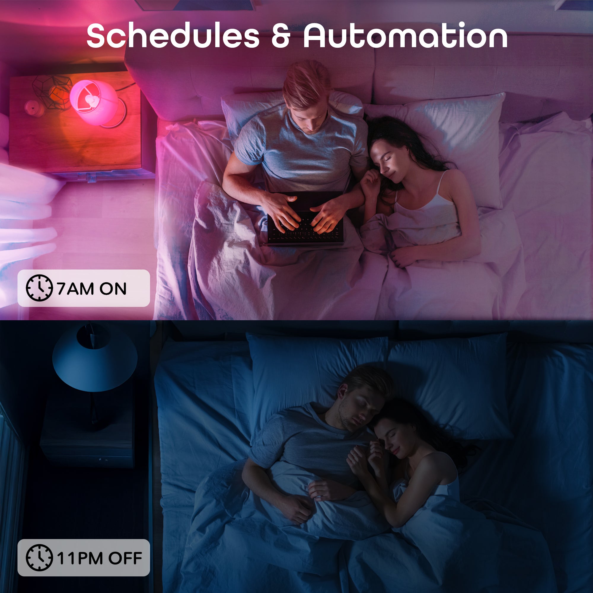 Geeni Prisma Plus 800 A19 Smart Bulb - Multicolor and Tunable (2-Pack)