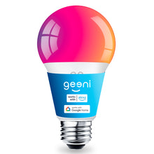Geeni Prisma 800 A19 E26 Smart LED Bulb - Multicolor + Warm White, 800 Lumens