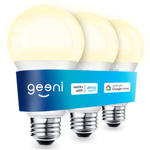 Geeni Lux A19 E26 Smart LED Bulb - Warm White, 800 Lumens (3-Pack)