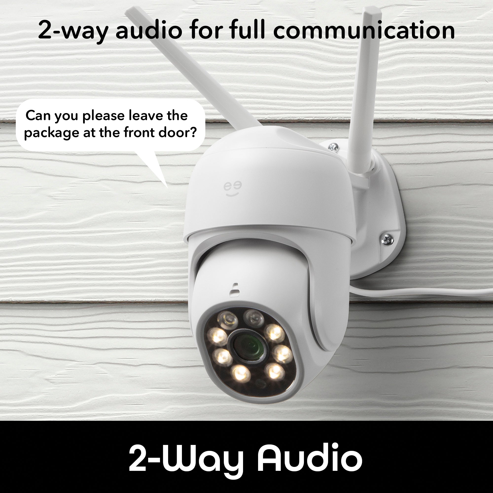 Outdoor Security Merkury Smart Wifi Floodlight Security Camera