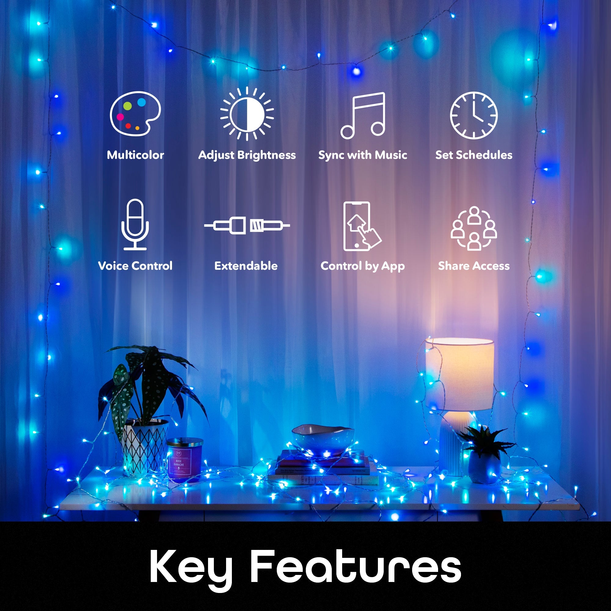 Geeni Indoor/Outdoor String Light (72 ft.)