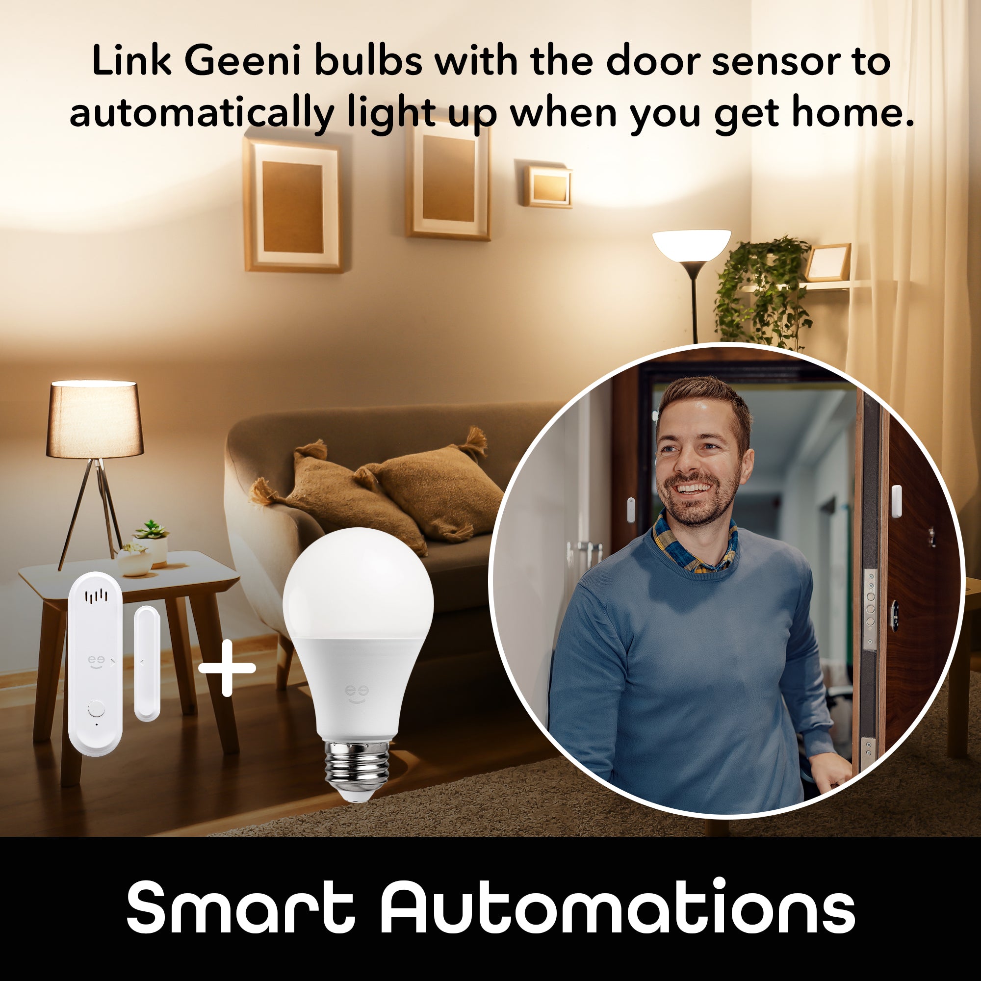 Geeni Smart Door and Window Sensor 2-Pack