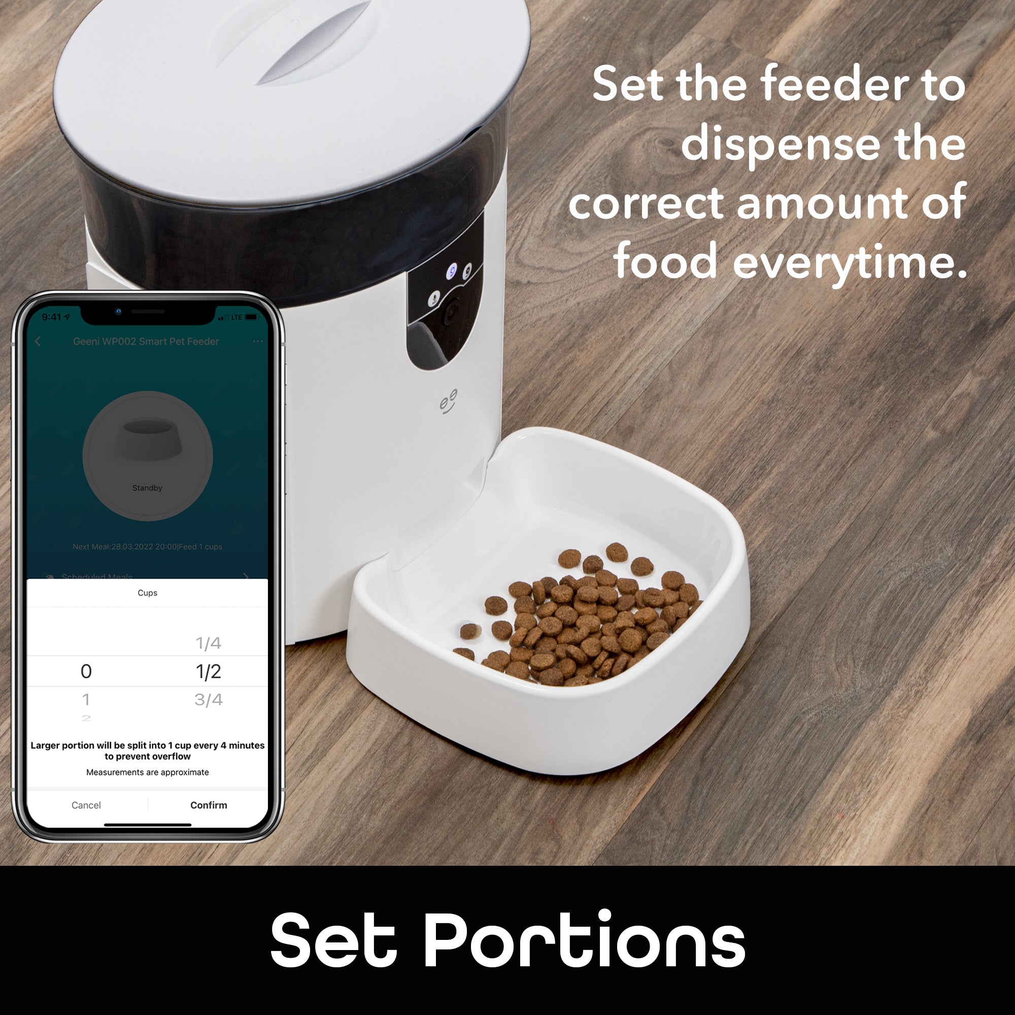 Geeni PetConnect Automatic Feeder with Camera (7L)
