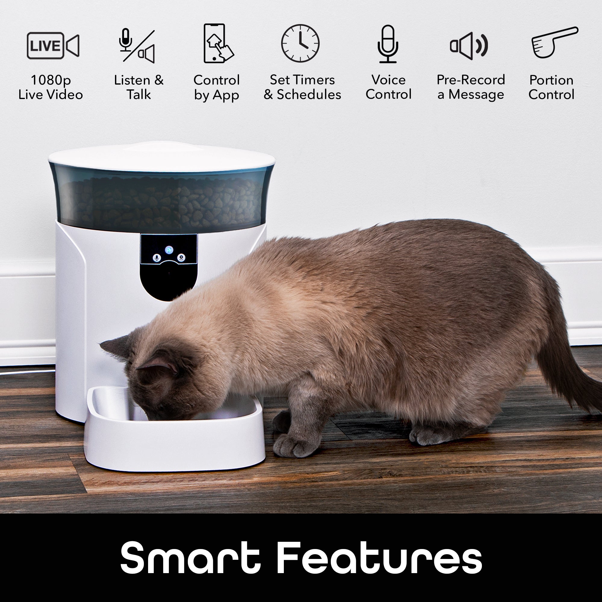Geeni PetConnect Automatic Feeder with Camera (7L)