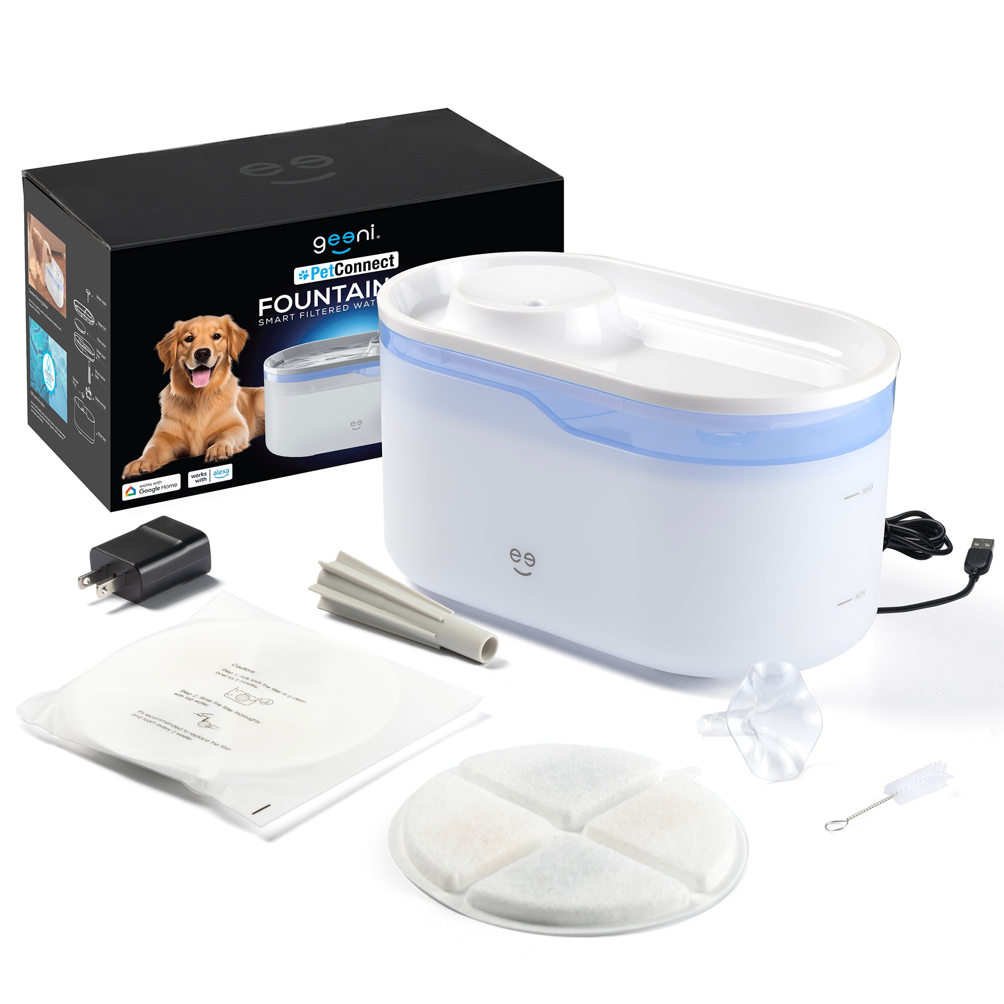 Geeni PetConnect 2.6L Smart Pet Water Fountain