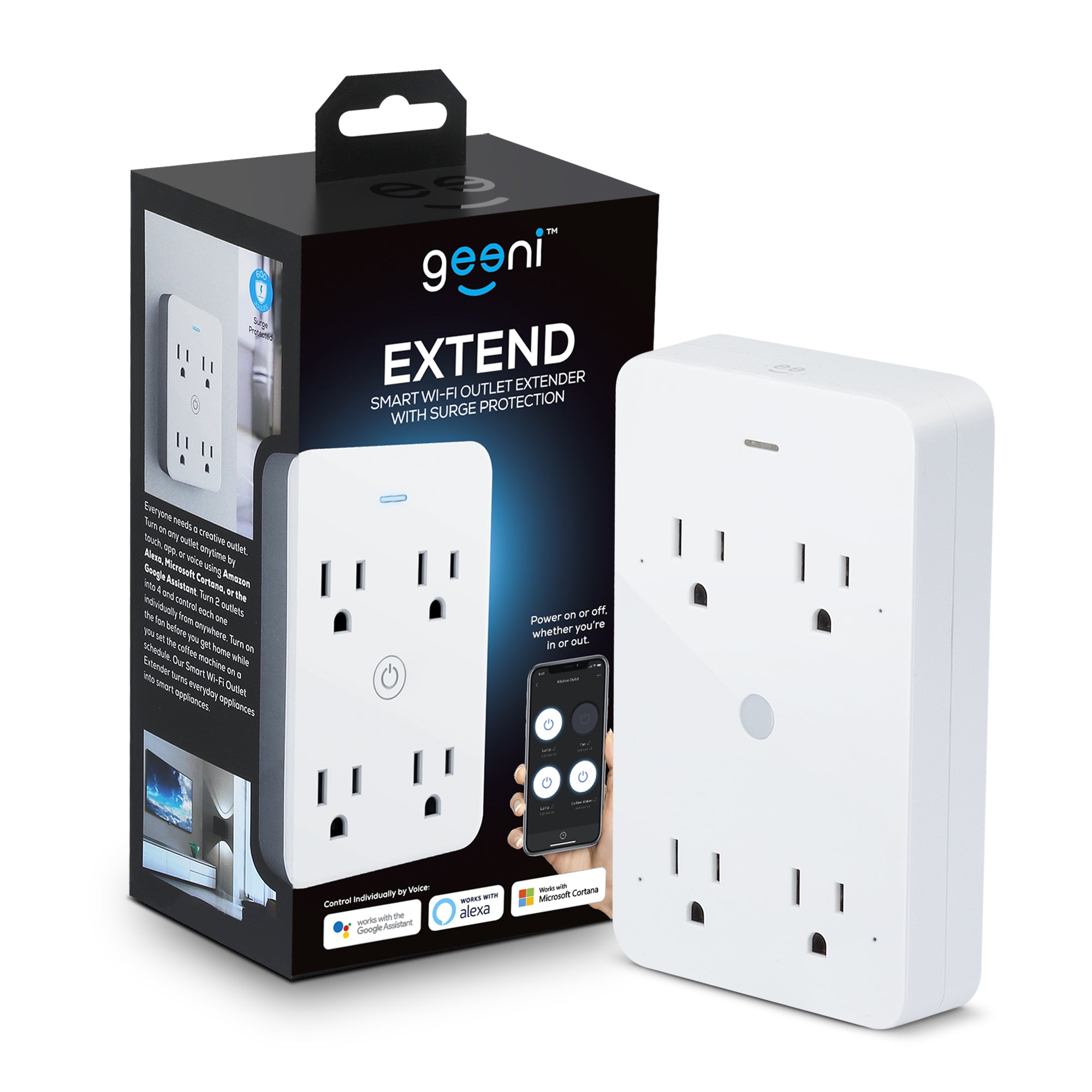 Geeni Extend 4-Outlet Surge Protector