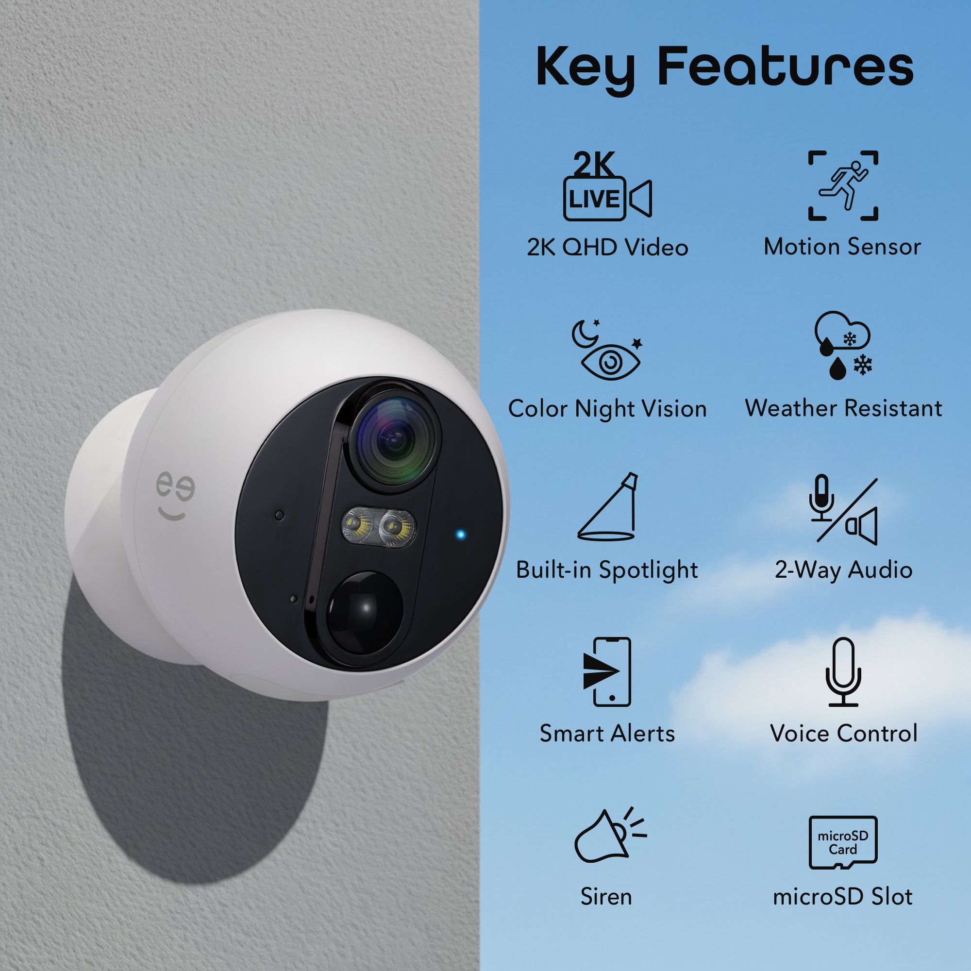 Perch 2K Outdoor Magnetic Battery Security Camera (2-Pack) – Geeni ...