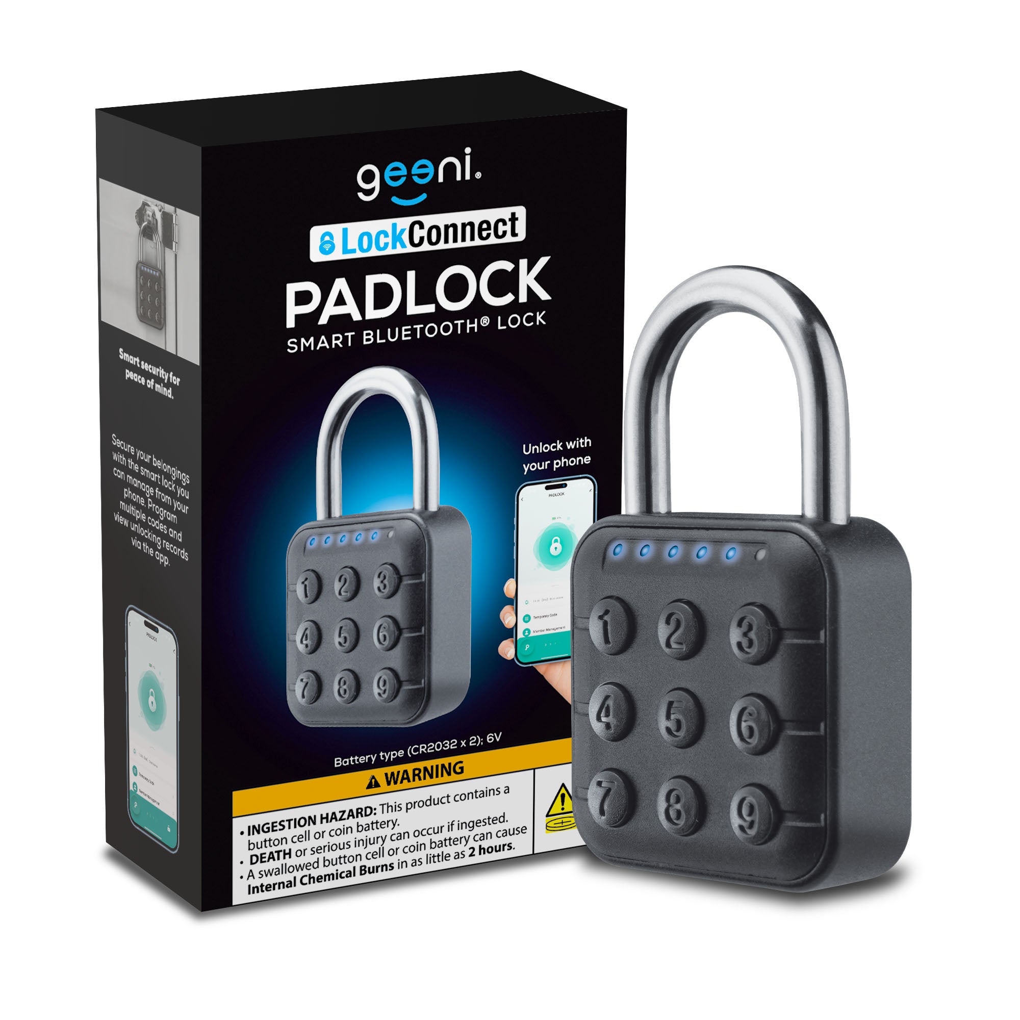 Geeni LockConnect Smart Bluetooth Padlock