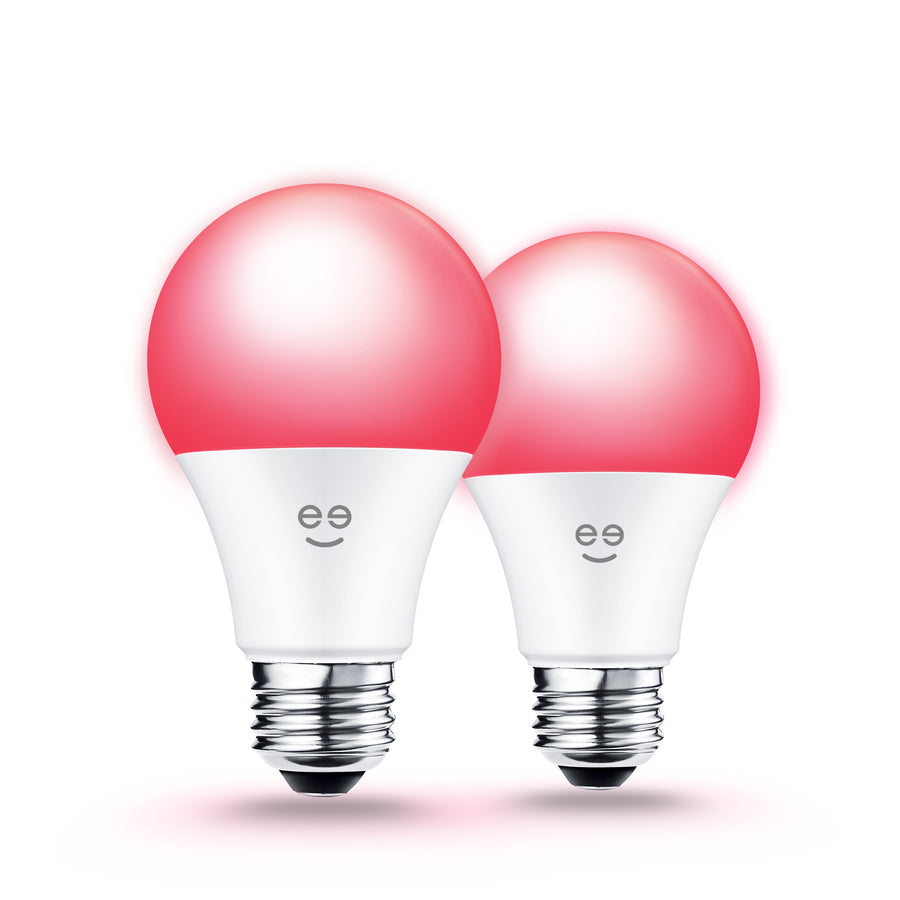 Geeni Prisma 800 2700K Dimmable A19, 60W Equivalent Color Changing RGBW LED Smart WiFi Light Bulb, Works with Alexa and Google Home, No Hub Required, Requires 2.4GHz WiFi  (2 Pack)