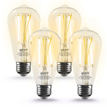 Geeni LUX Edison 60W Equivalent White Dimmable Tunable ST21 E26 Smart LED Bulb (4-Pack)