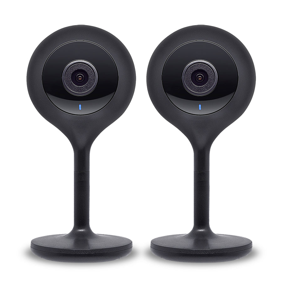 Geeni Look Indoor Smart Security Camera, 1080p HD Surveillance with 2-Way Talk and Motion Sensor, Works with Alexa and Google Home, No Hub Required, Black (2 Pack)