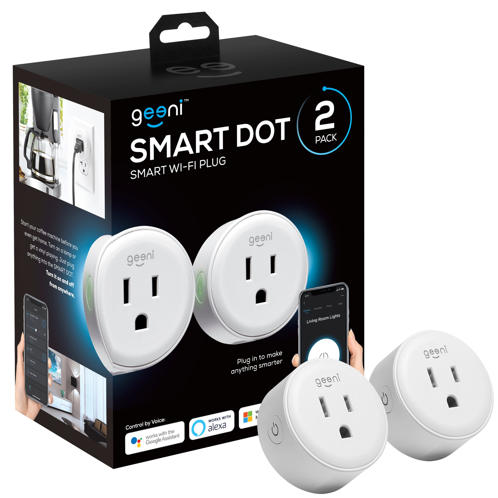 Geeni Smart Plug - Dot (2-Pack)
