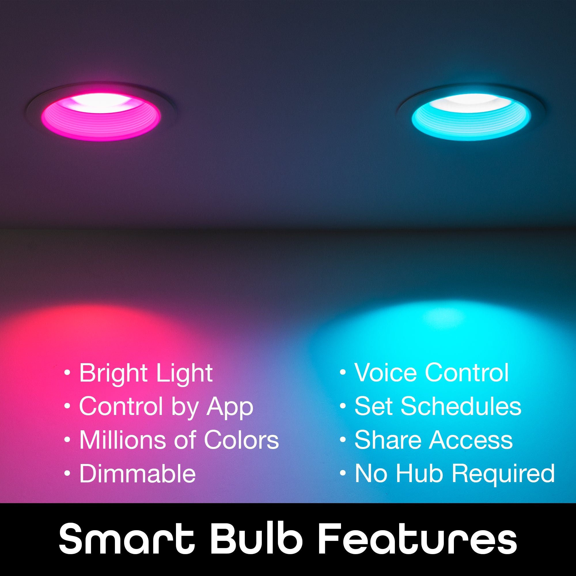 Geeni Prisma Plus BR30 Smart Bulb - Multicolor and Tunable White